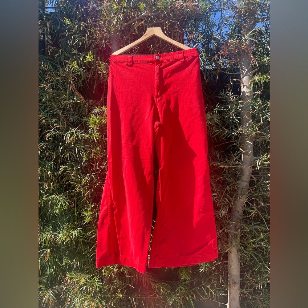 Big Bud Press red bell bottoms, worn once size M